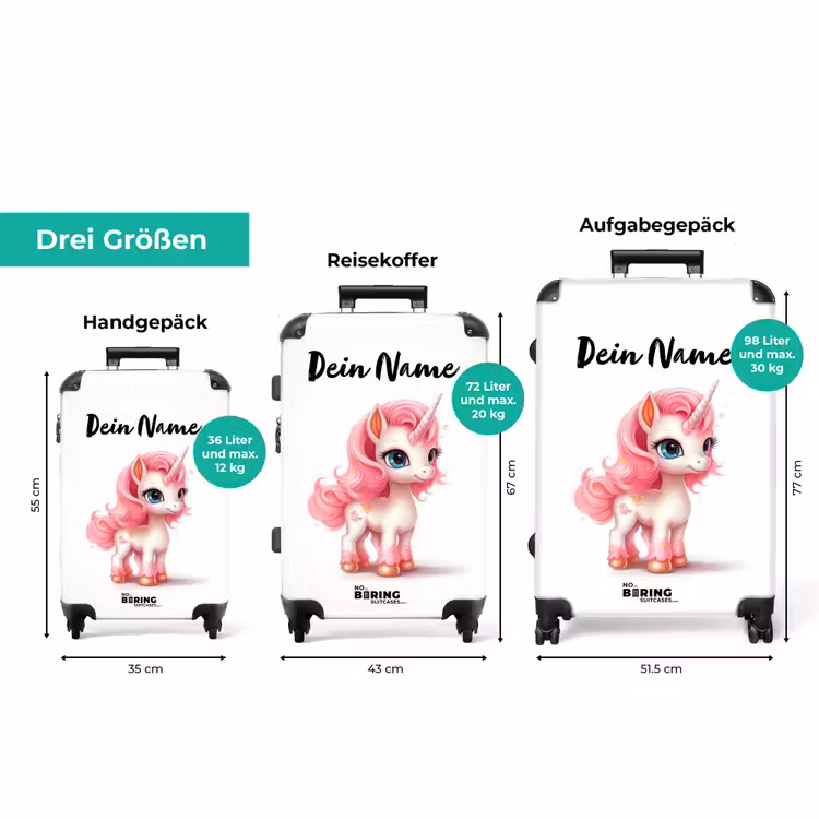 Koffer mit Name - Mein kleines Einhorn — 3