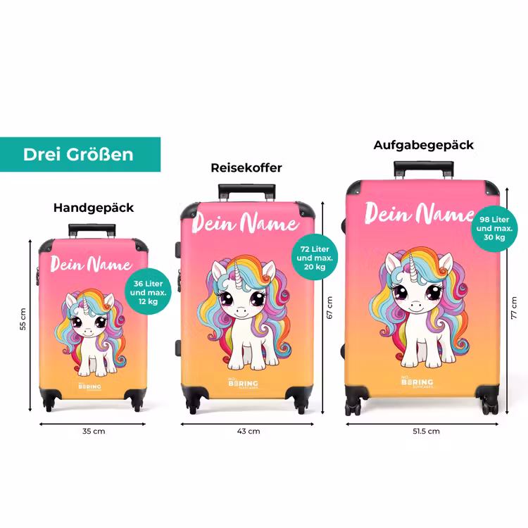 Koffer mit Name - Regenbogenrakkertje — 3