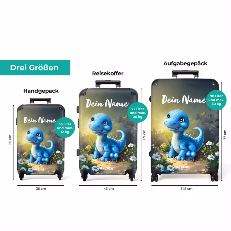 Koffer mit Name - Branco Brontosaurus — 3