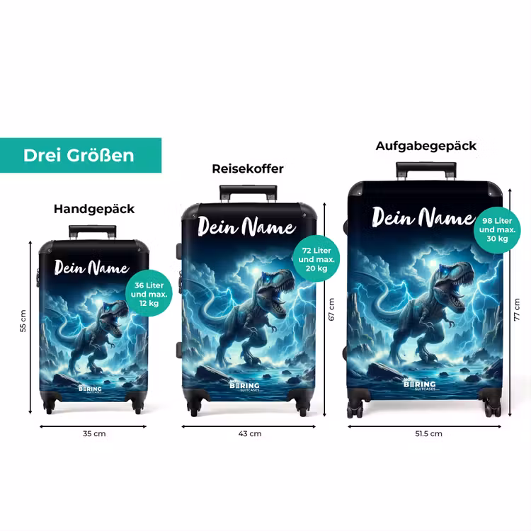 Koffer mit Name - Donnerklatschen-Dino — 3