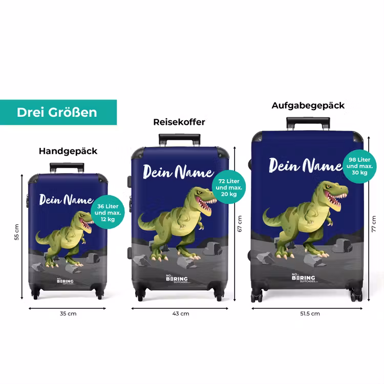 Koffer mit Name - Tjibbe T-Rex — 3