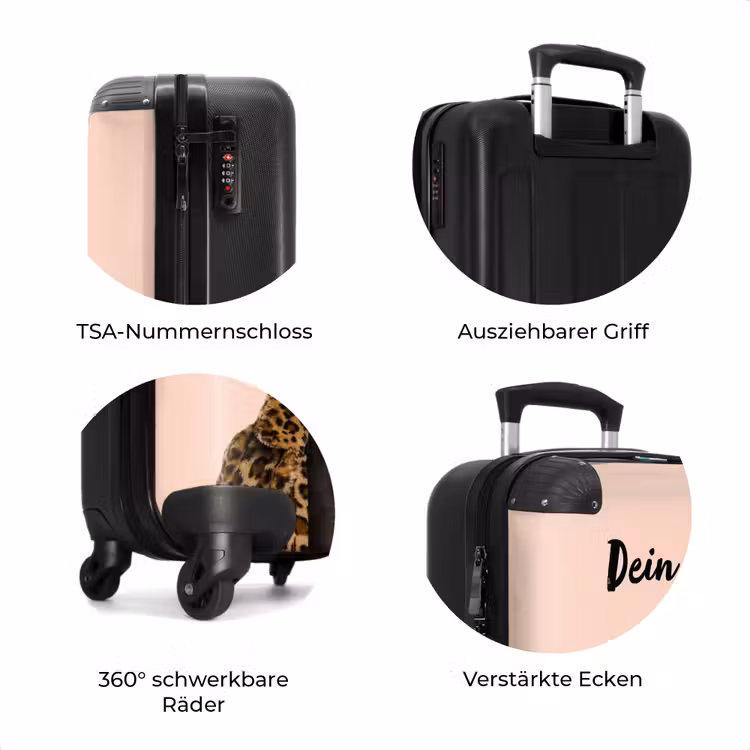 Koffer mit Name - Affe mit Loly — 8