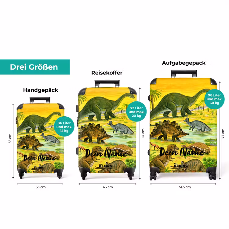 Koffer mit Name - Dinosaurier im Dinosaurierland — 3