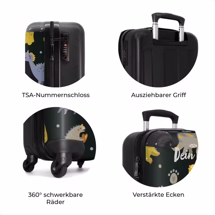 Koffer mit Name - Liebevoller Dinosaurier — 8