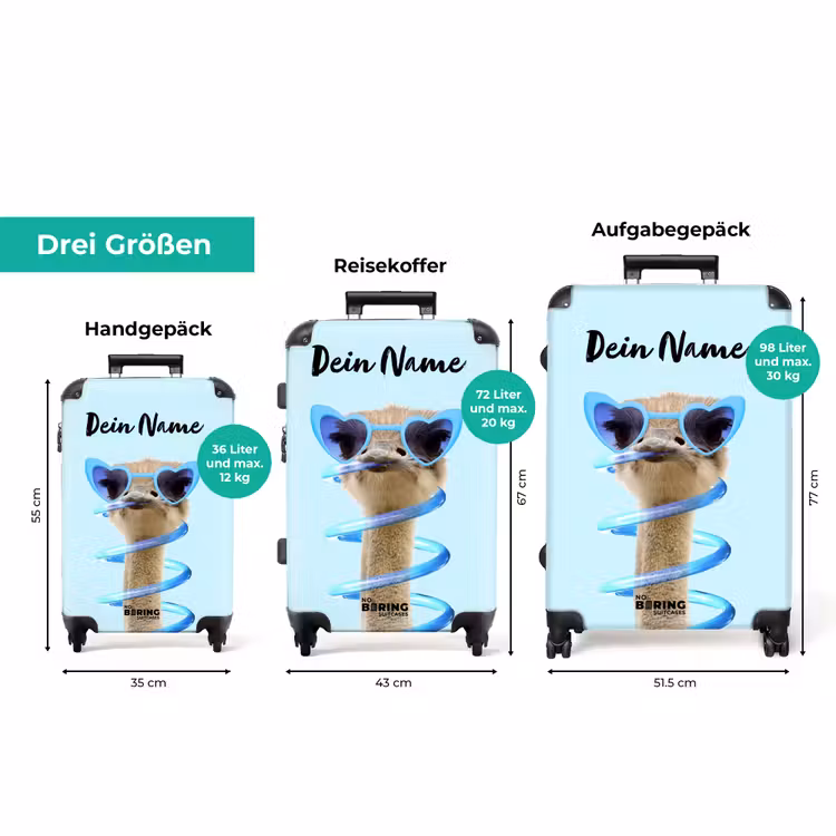 Koffer mit Name - Sierk Strauß Blau — 3