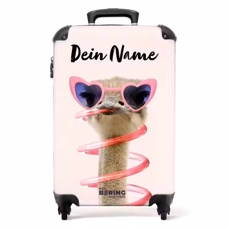 Koffer mit Name - Sierk Strauß Rosa — 1