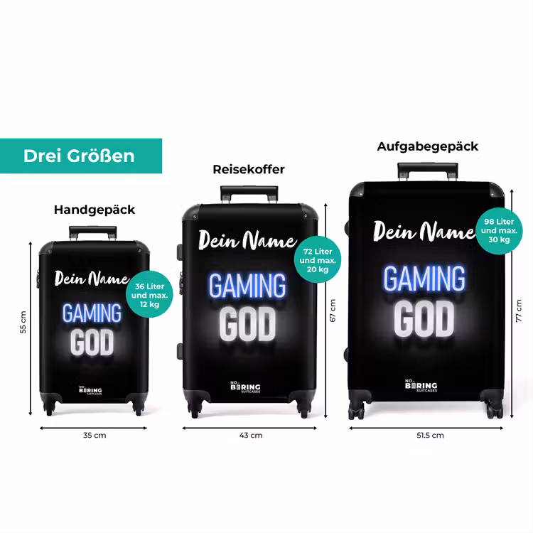 Koffer mit Name - Spielender Gott — 3