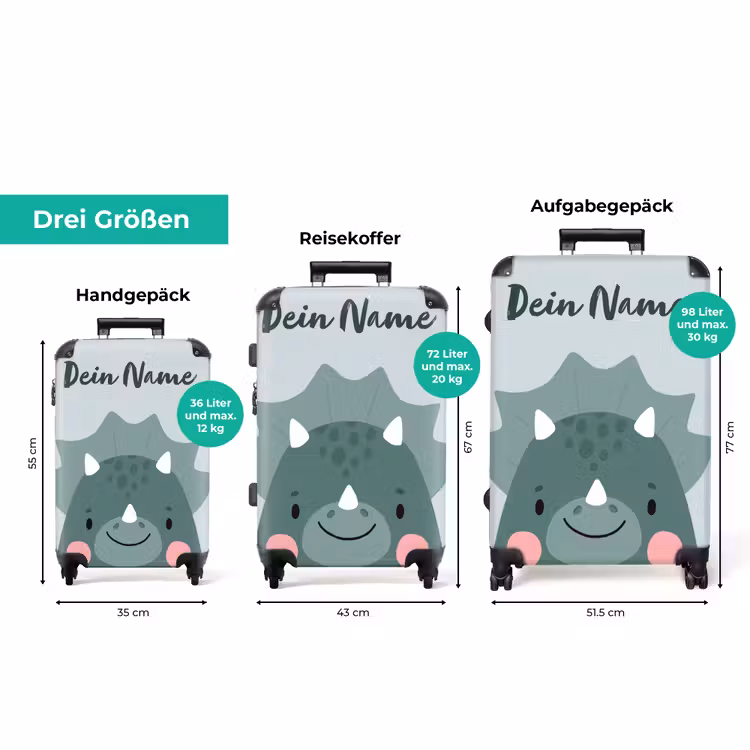 Koffer mit Name - Tigo Triceratops — 3
