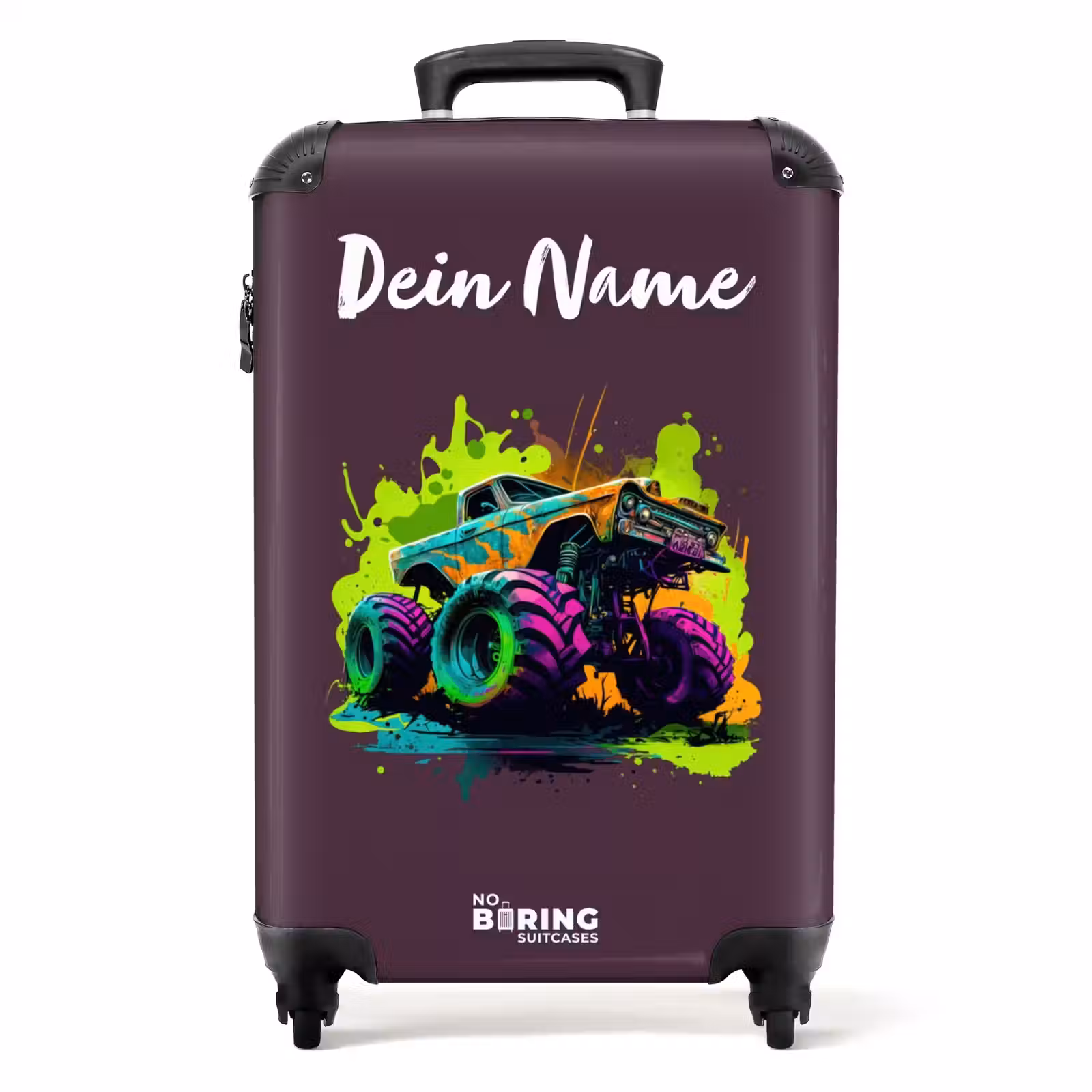 Koffer mit Name - Neon-Räder — 1
