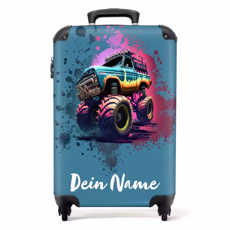 Koffer mit Name - Monster-Räder — 1