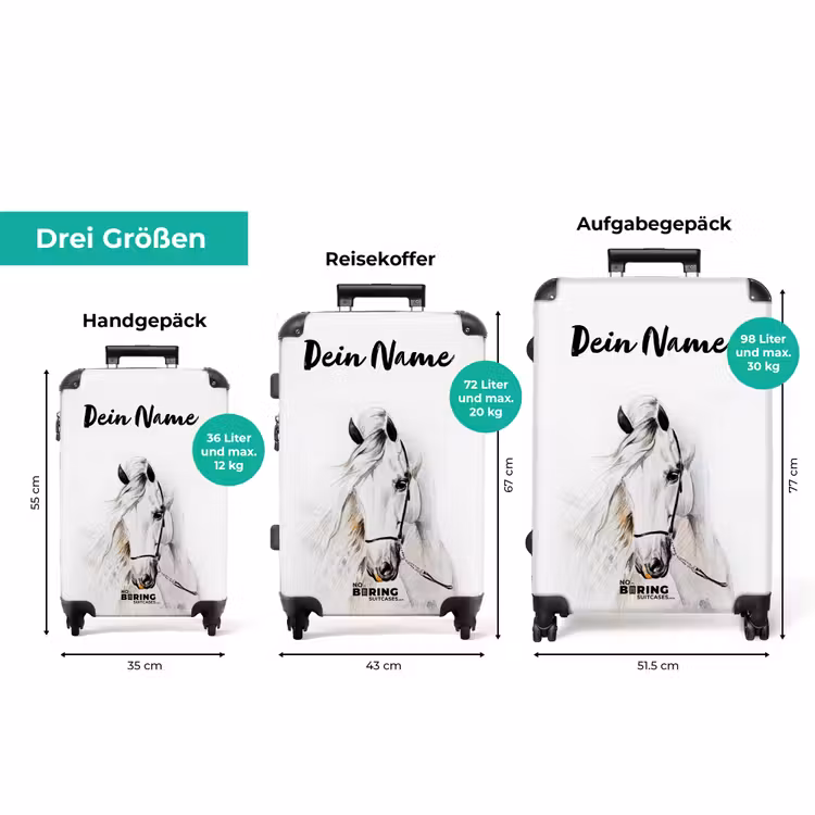 Koffer mit Name - Schneeflocke — 3