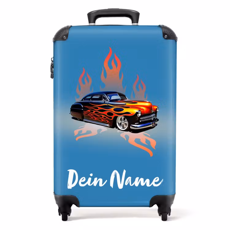 Koffer mit Name - Hotrod-Flammen — 1