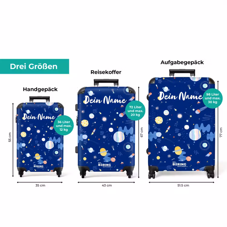 Koffer mit Name - Galaxie-Magie — 3