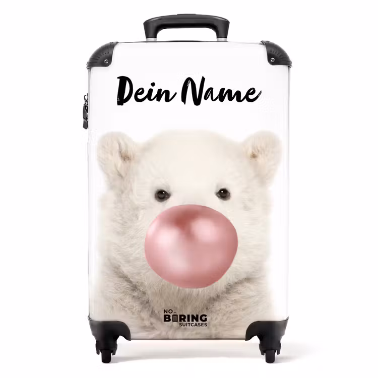 Koffer mit Name - Kaugummi-Bär — 1