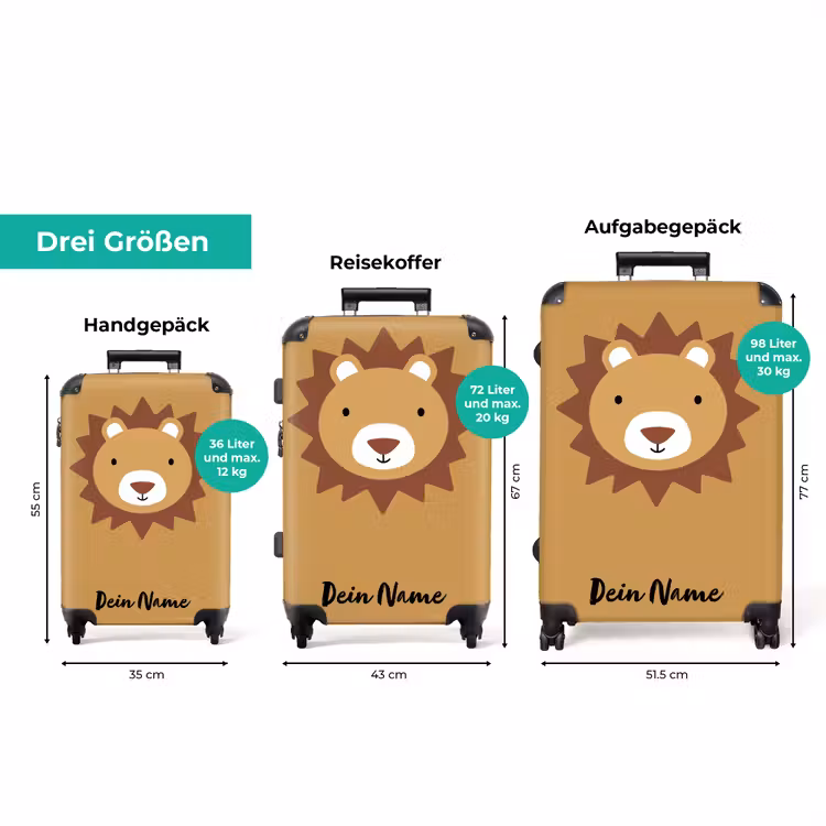 Koffer mit Name - Löwe Löwe — 3