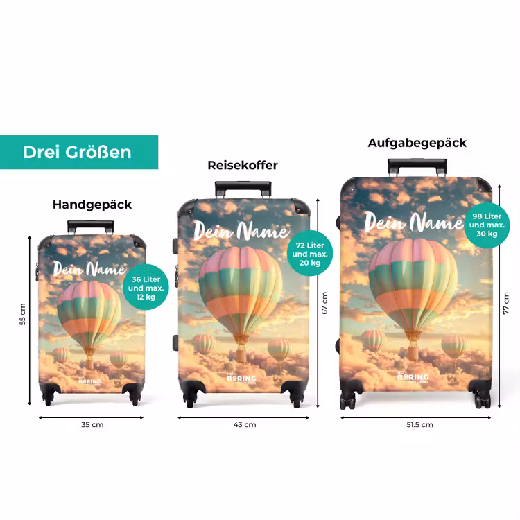 Koffer mit Name - Pastellfarbener Skyliner — 3