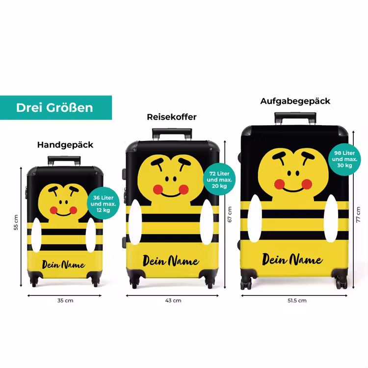 Koffer mit Name - Summende Biene — 3