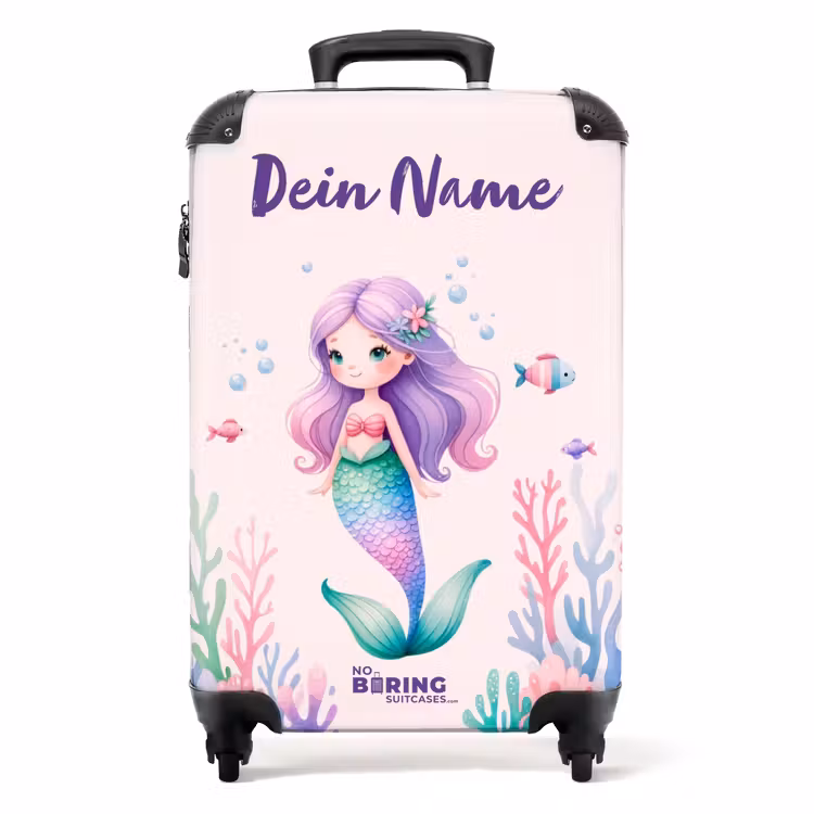 Koffer mit Name - Violette Flossen — 1