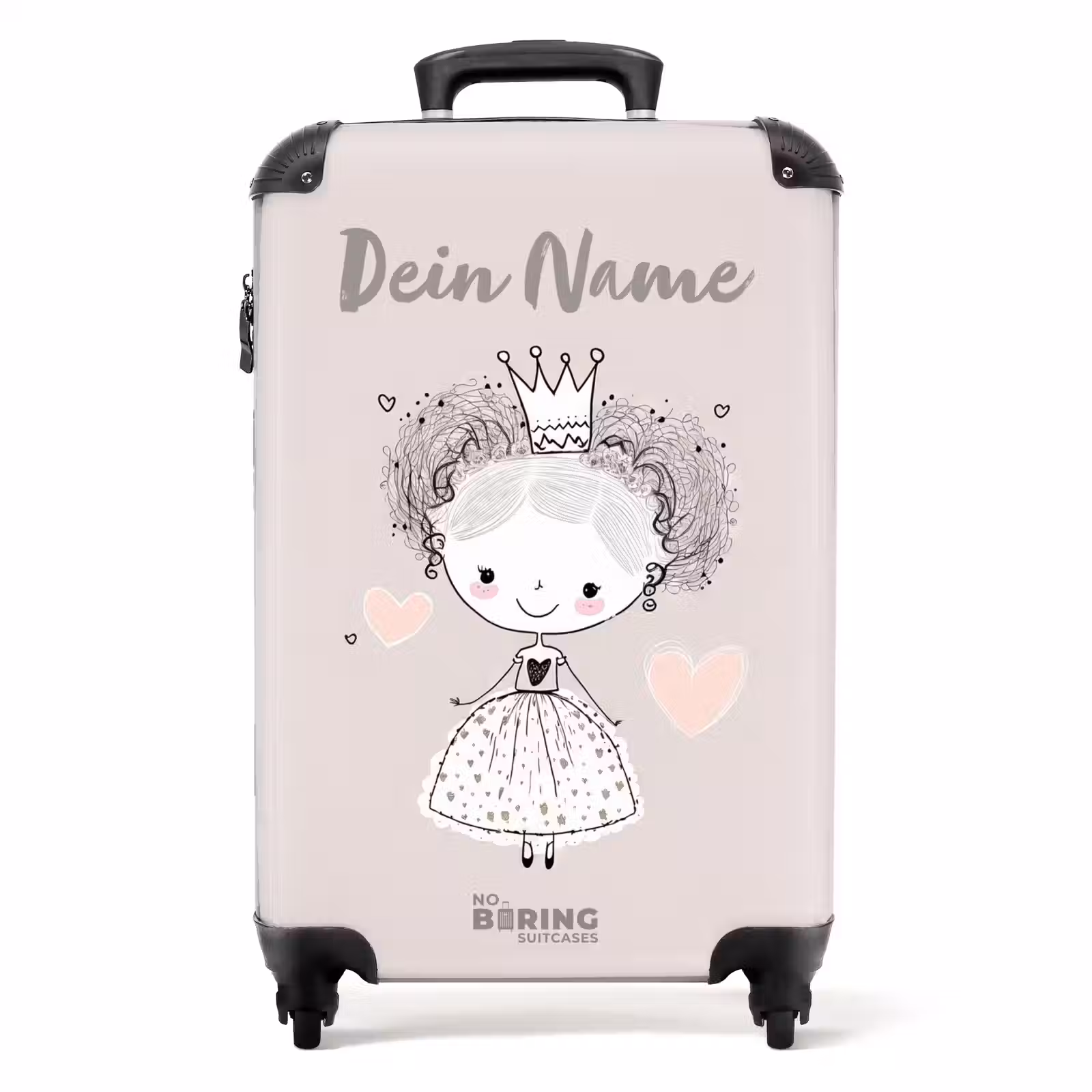 Koffer mit Name - Prinzessin mit Locken — 1