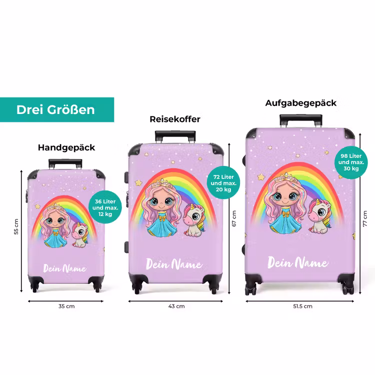 Koffer mit Name - Elza Einhorn-Prinzessin — 3