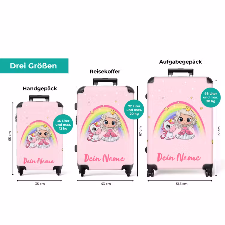 Koffer mit Name - Eva Einhorn Prinzessin — 3