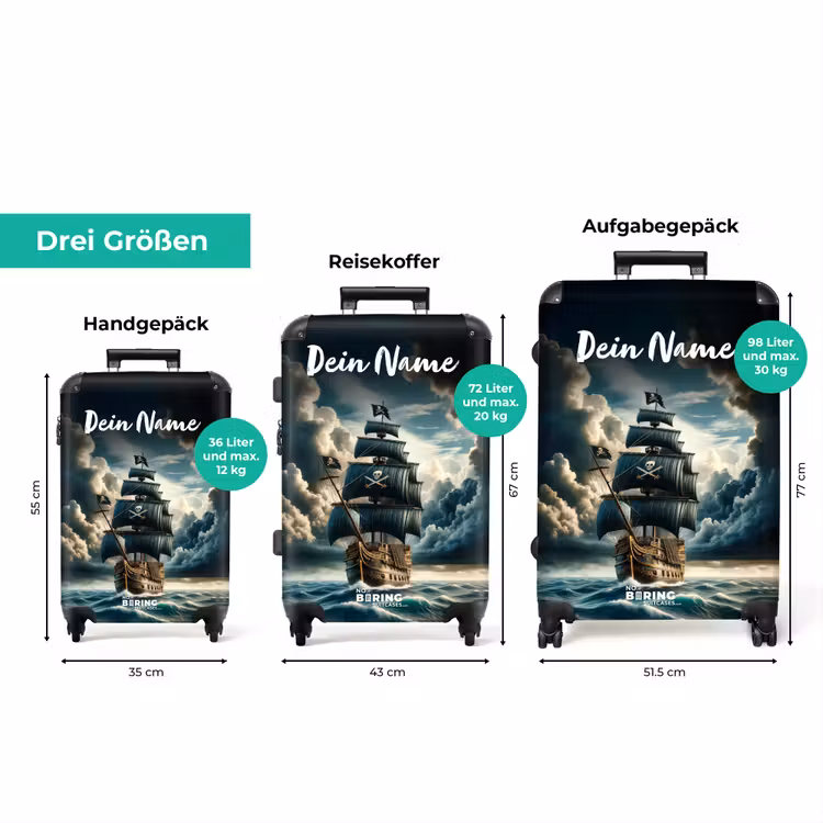 Koffer mit Name - Dunkler Diamant — 3