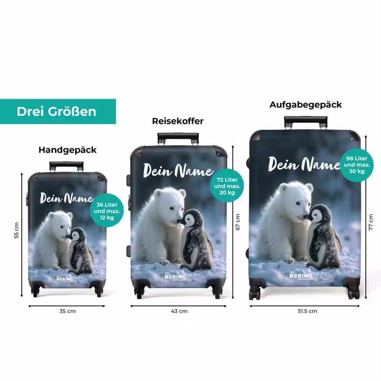 Koffer mit Name - Frostige Freunde — 3