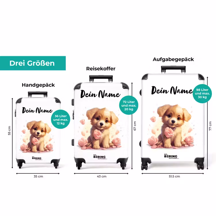Koffer mit Name - Popke Welpe — 3