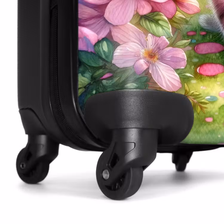 Koffer mit Name - Rosa Regenbogenkätzchen — 7
