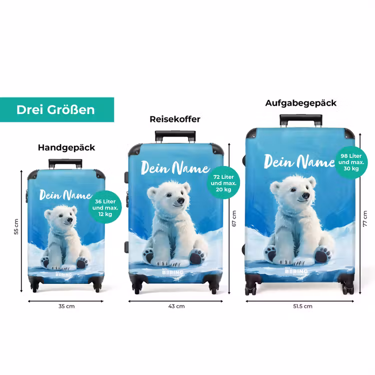 Koffer mit Name - IJsbrand Eisbär — 3