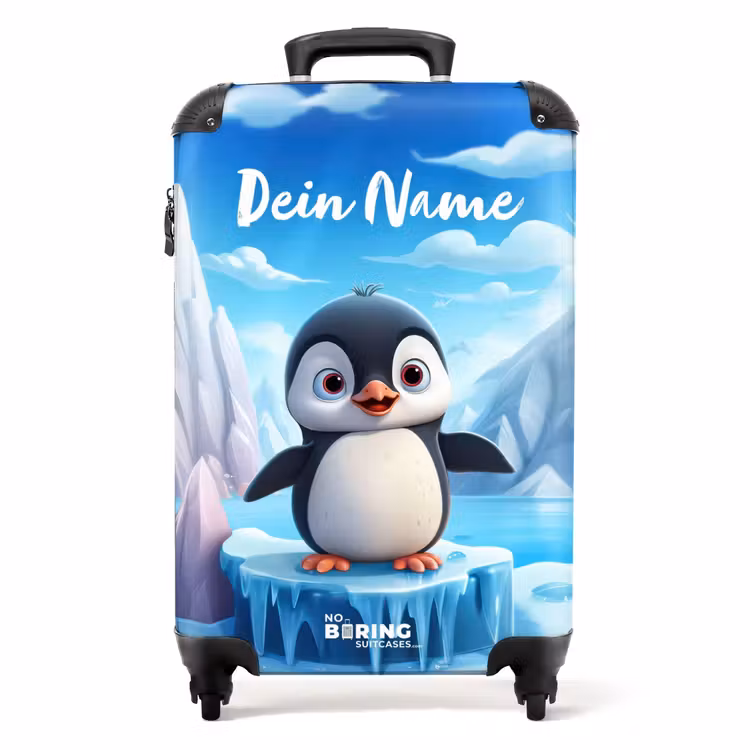 Koffer mit Name - Kleiner Pinguin — 1
