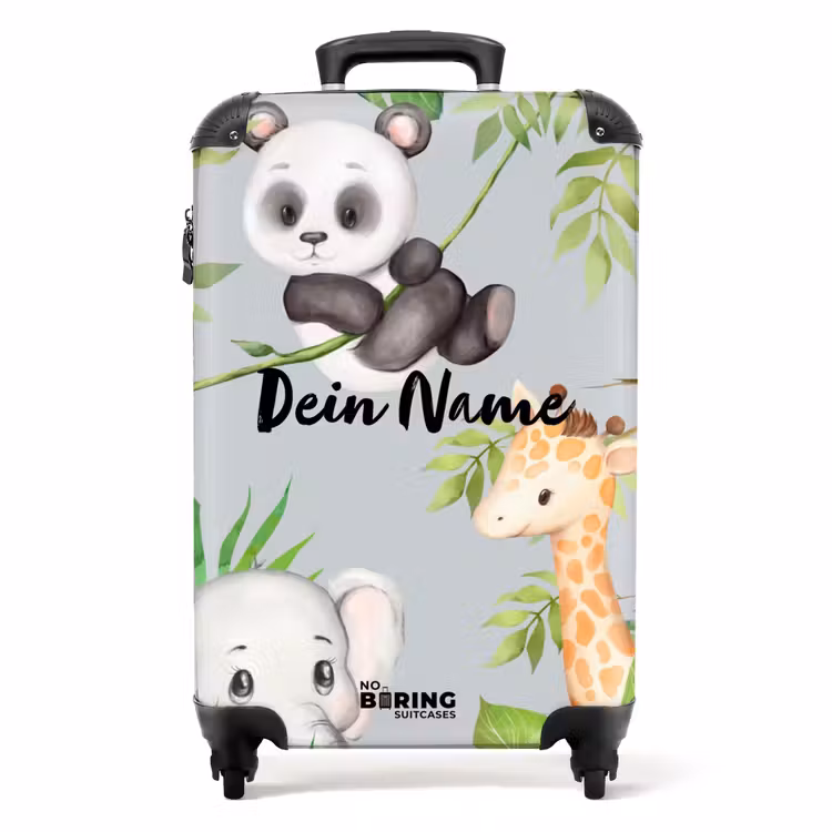 Koffer mit Name - Tiere im Dschungel — 1