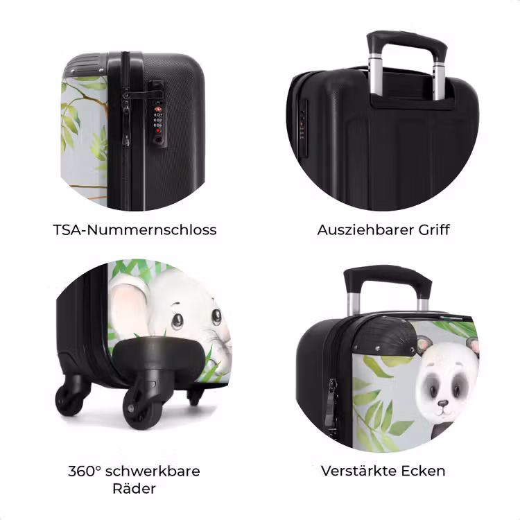 Koffer mit Name - Tiere im Dschungel — 8