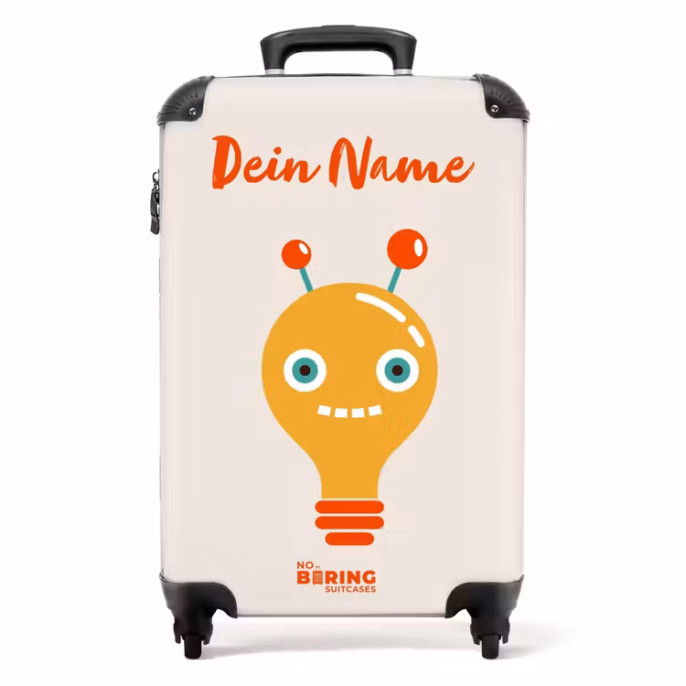 Koffer mit Name - Glänzende Knochen — 1
