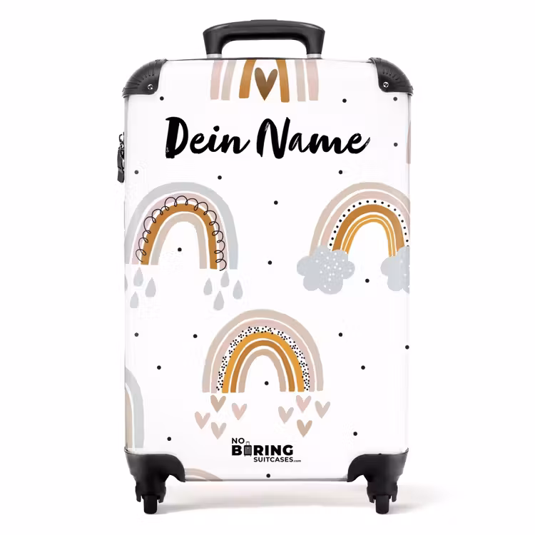 Koffer mit Name - Regenbogen Regen — 1