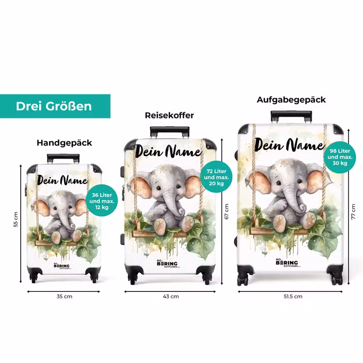 Koffer mit Name - Onno-Elefant — 3