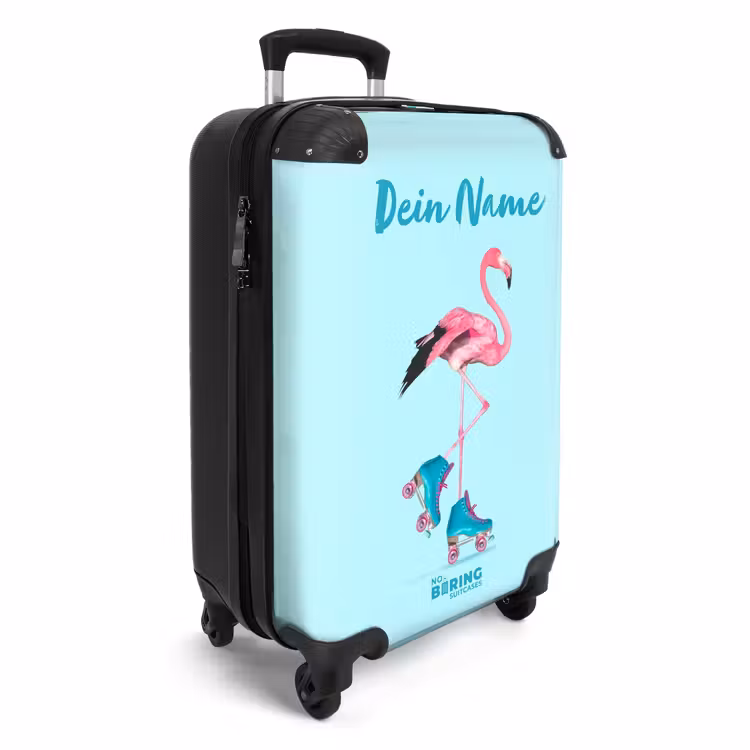 Koffer mit Name - Auffälliger Flamingo — 2