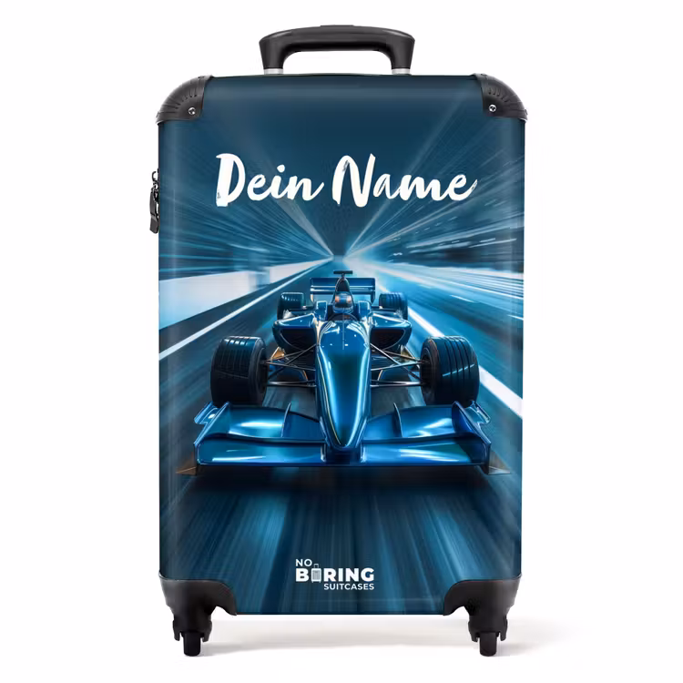 Koffer mit Name - Blau leuchtend — 1