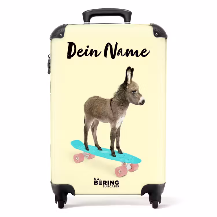 Koffer mit Name - Esel reiten — 1