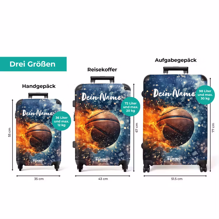Koffer mit Name - Lebendiger Basketball — 3