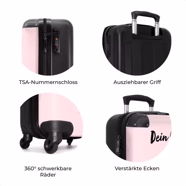 Koffer mit Name - Rosa Walzenflamingo — 8