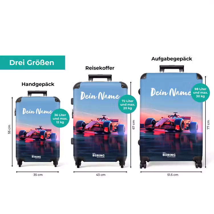 Koffer mit Name - Roter Renner — 3