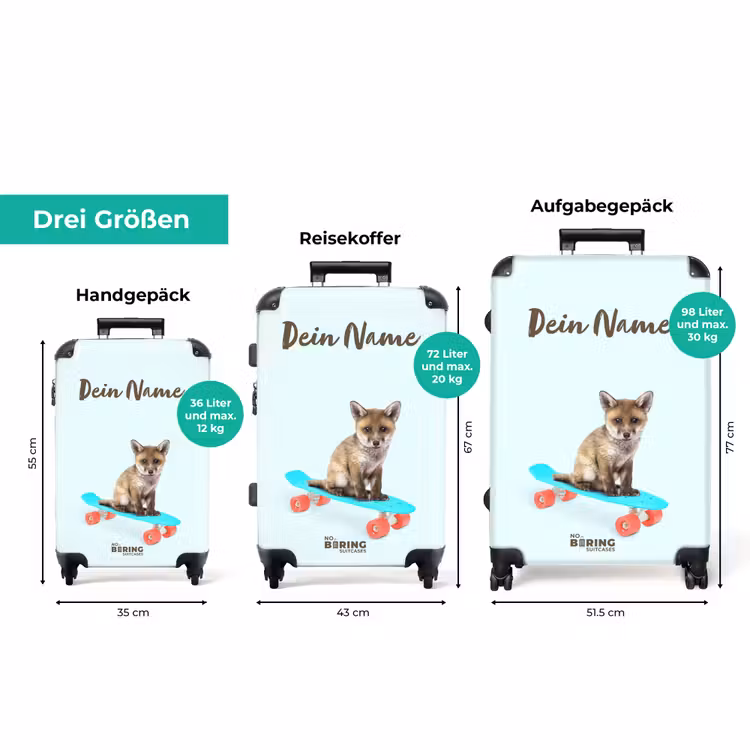 Koffer mit Name - Wanderfuchs — 3