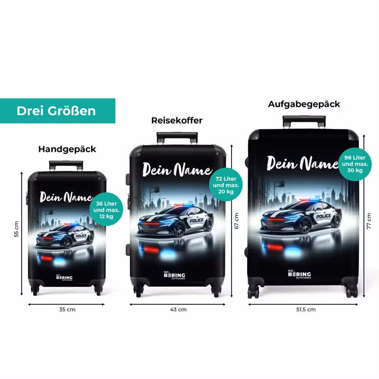 Koffer mit Name - Polizei-Triebwagen — 3
