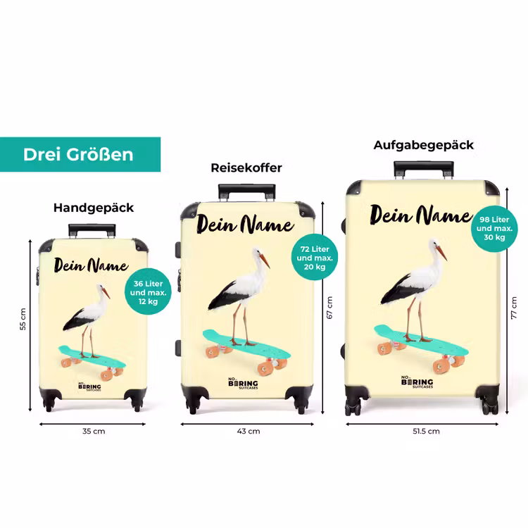 Koffer mit Name - Reiher reiten — 3