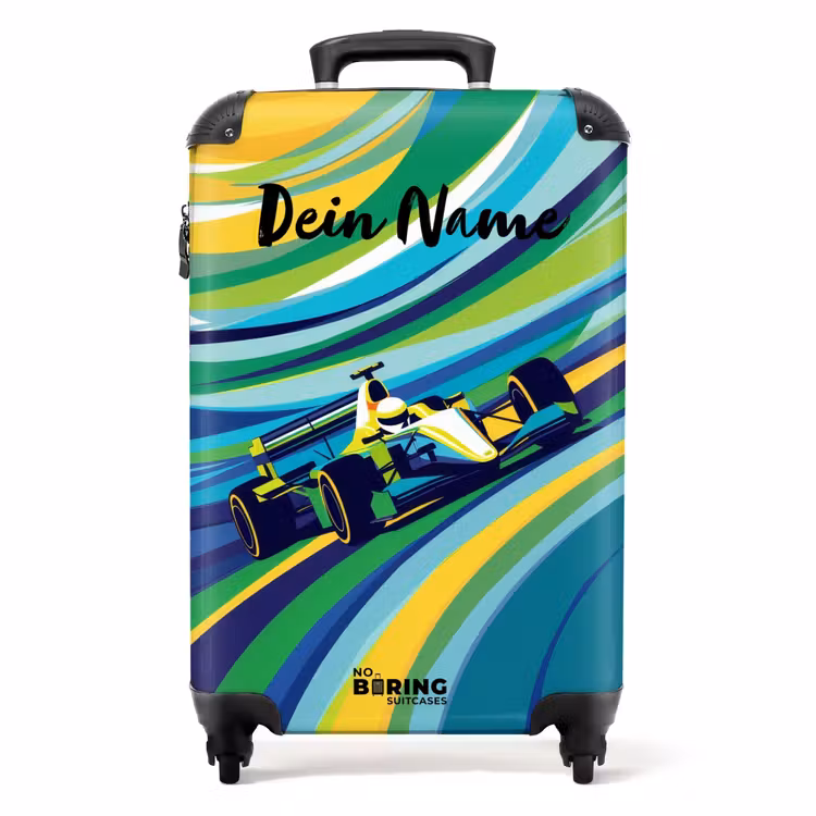 Koffer mit Name - Retro-Rennfahrer — 1