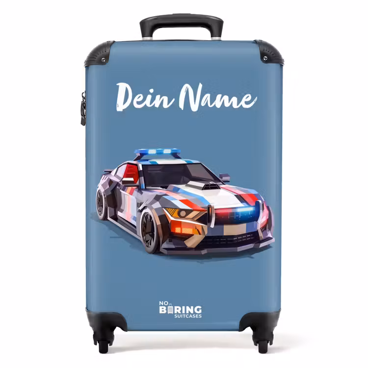 Koffer mit Name - Schillerndes Polizeiauto — 1