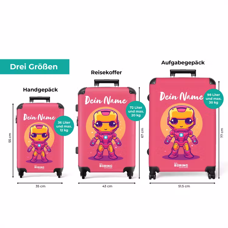 Koffer mit Name - Rosa Ranger — 3