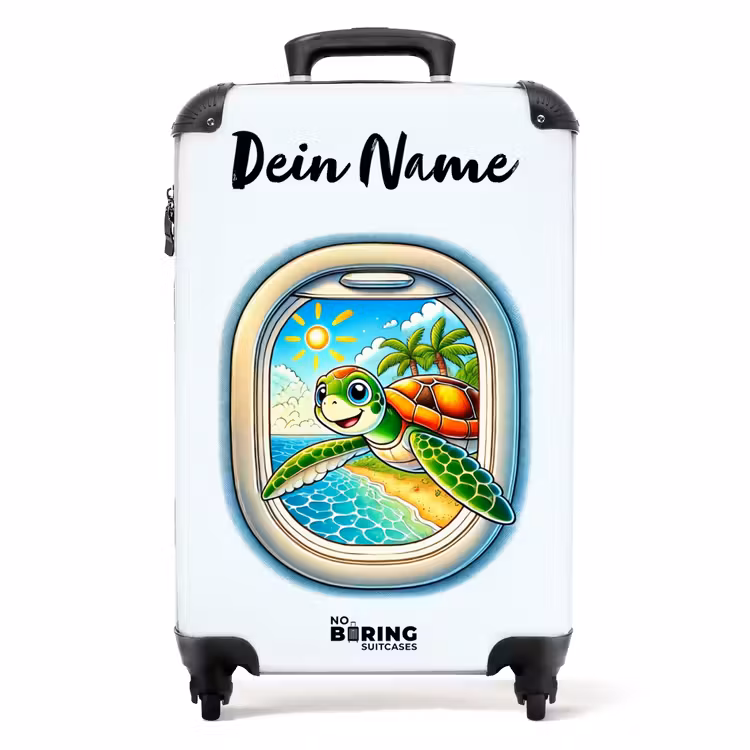 Koffer mit Name - Tropische Schildkröte — 1