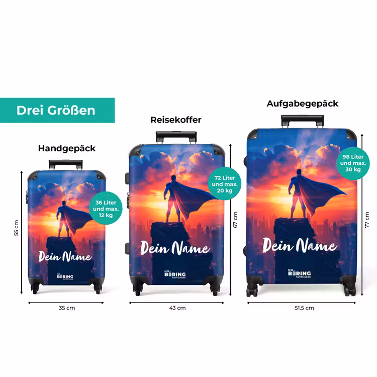 Koffer mit Name - Wolkenkratzer-Superheld — 3